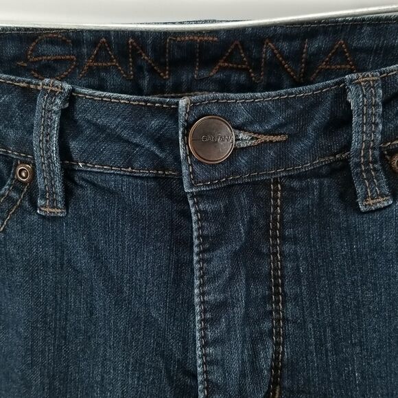 Santana Jeans Women's Size10x32 Washed Blue Front Button Zipper Closure 5 Pocket - Picture 9 of 9